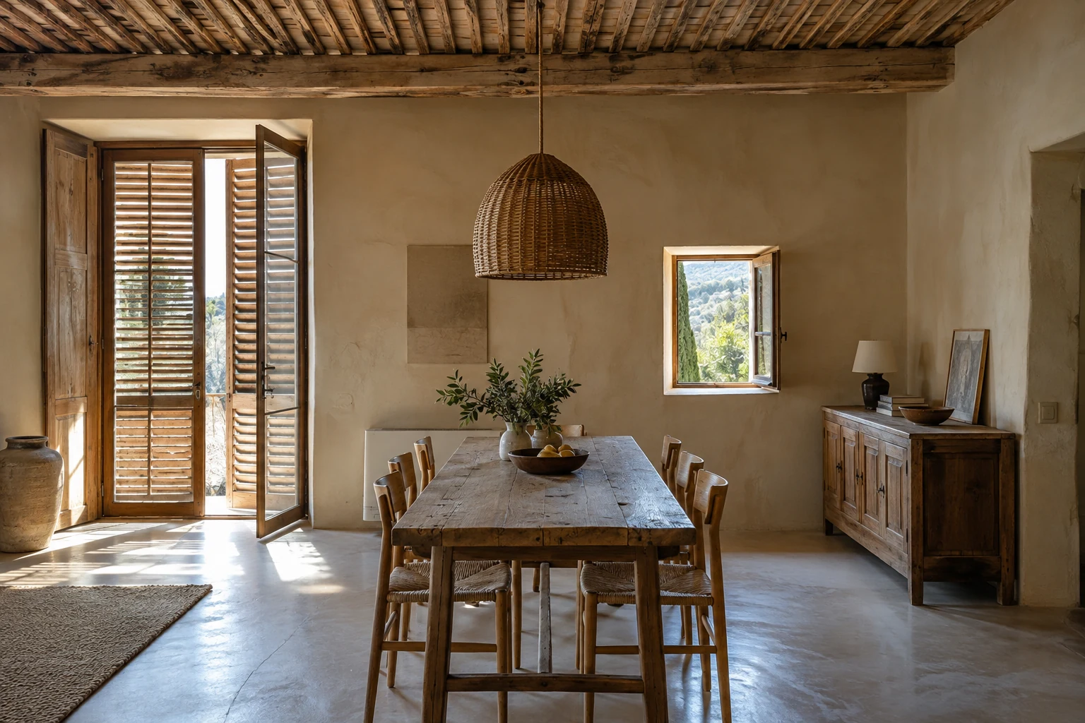 À l’ombre, la maison respire.