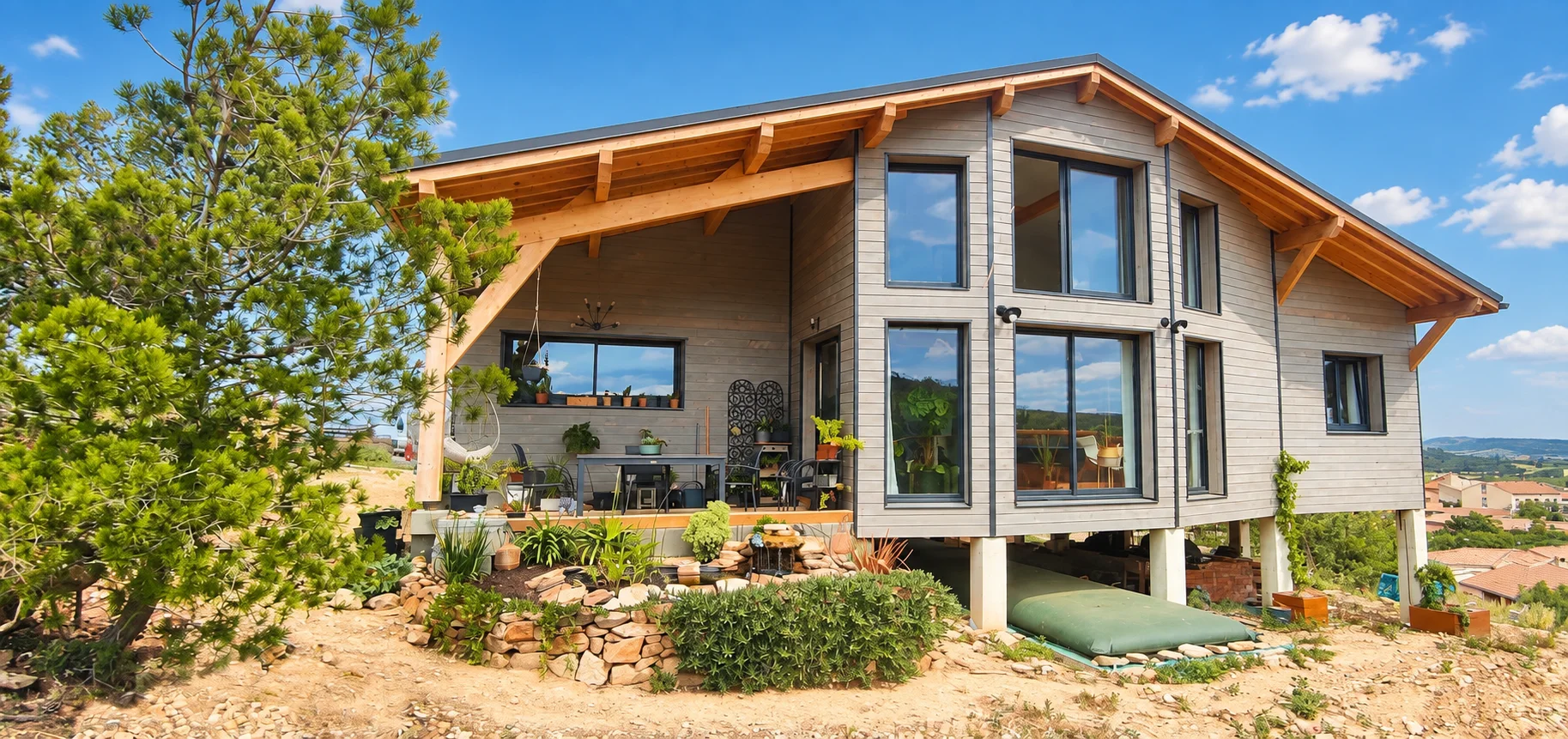 Maison bioclimatique à Boutenac (11)